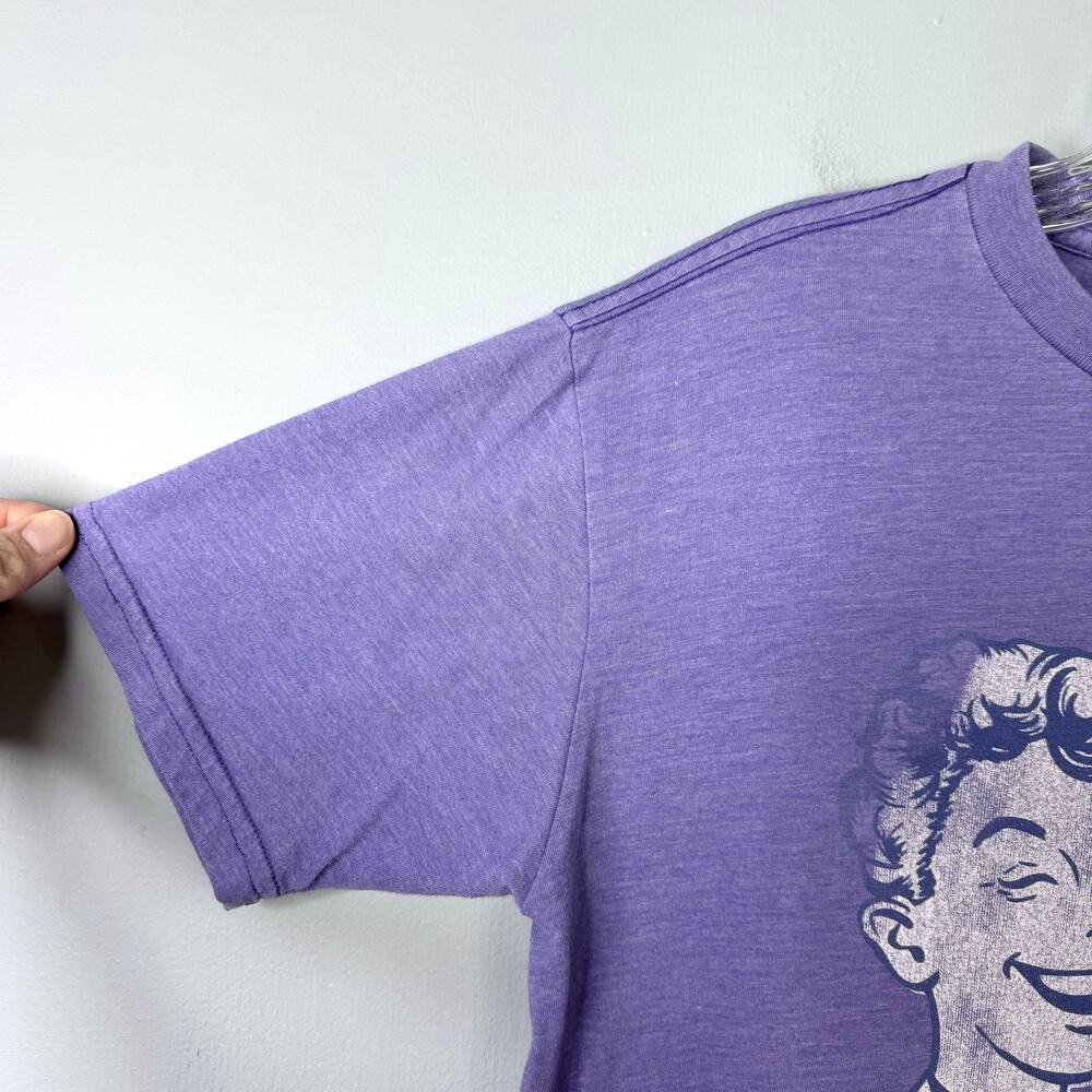 Nestle's Crunch Junk Food Brand Retro Purple Distressed Graphic Tee Unisex Sz S - Picture 8 of 12